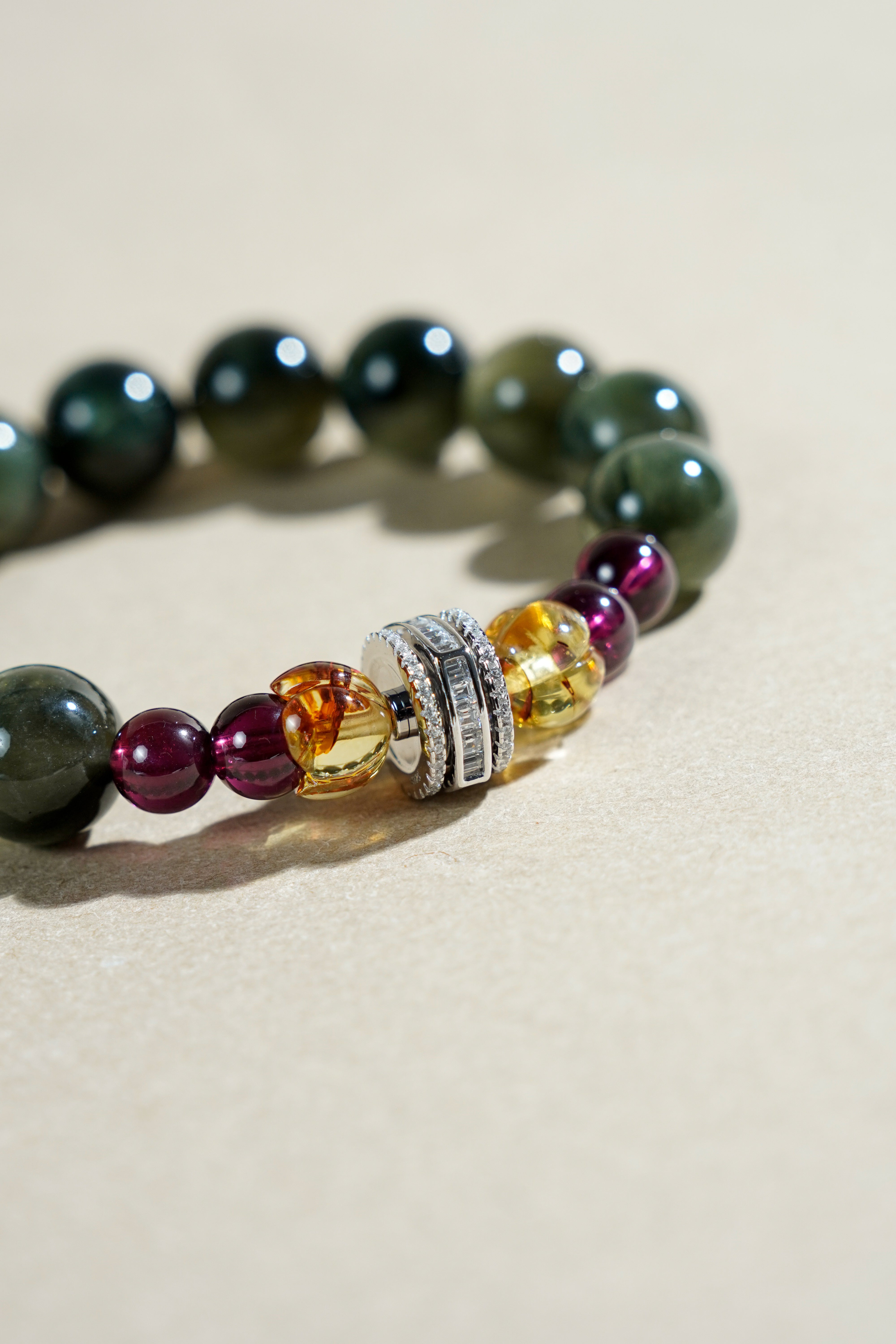 Green Rutilated Quartz Career Bracelet | Taiora