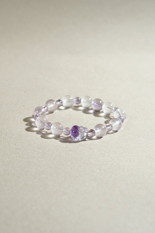 Taiora 五行 · 火-紫水晶超七貔貅手串 - 五行能量珠寶