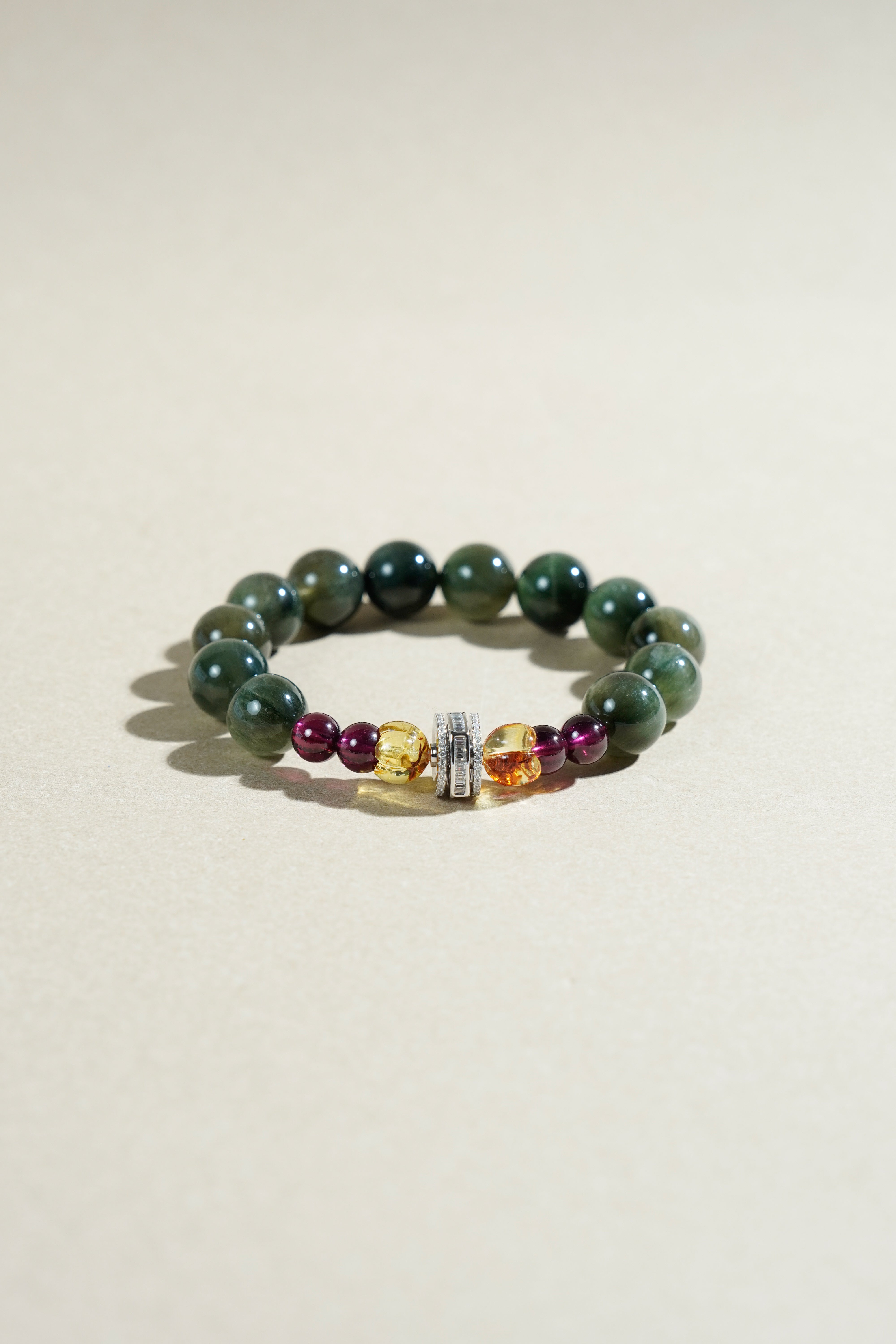 Green Rutilated Quartz Career Bracelet | Taiora